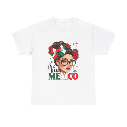 Viva Mexico Independence Day Shirts Women Girls Mexican Flag T-Shirt