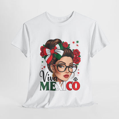 Viva Mexico Independence Day Shirts Women Girls Mexican Flag T-Shirt