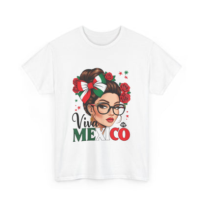 Viva Mexico Independence Day Shirts Women Girls Mexican Flag T-Shirt