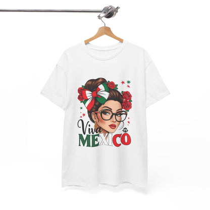 Viva Mexico Independence Day Shirts Women Girls Mexican Flag T-Shirt